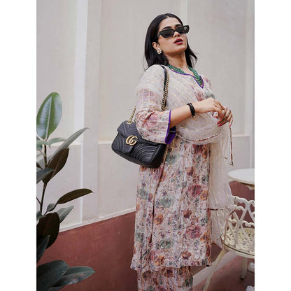 Gulabo Jaipur Meer Multi-Color Printed Embellished Kurta (Set of 3)