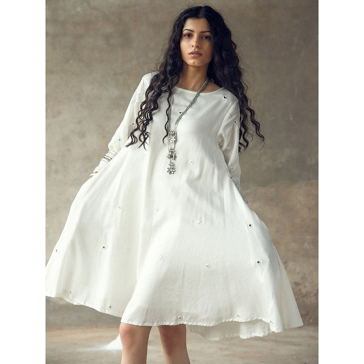 Gulaal Devi White Swing Dress