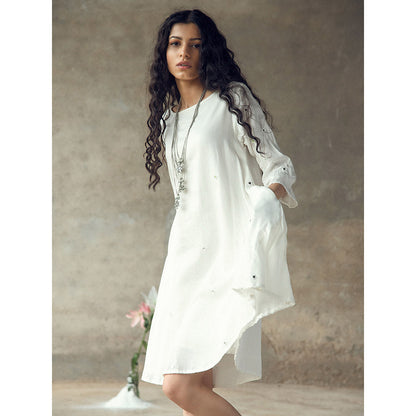 Gulaal Devi White Swing Dress