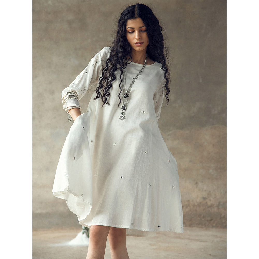 Gulaal Devi White Swing Dress