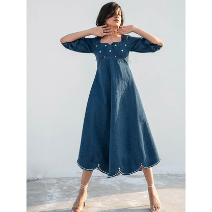 Gulaal Blue Solid Dress