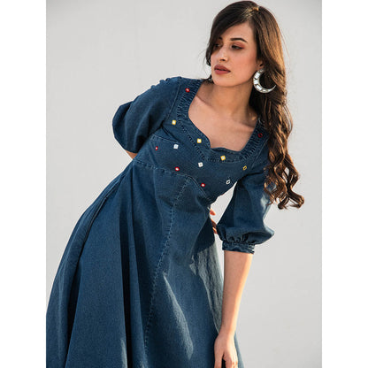 Gulaal Blue Solid Dress