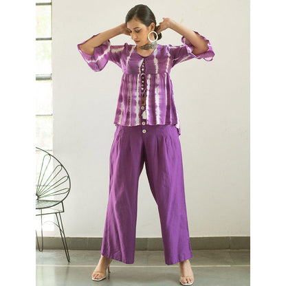 Gulaal Purple Tie & Dye Top