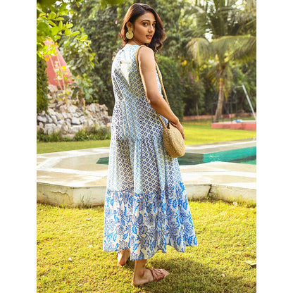Gulaal Printed Maya Tier Maxi Dress