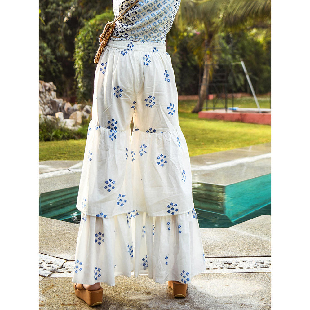 Gulaal Printed Aaliyah Sharara