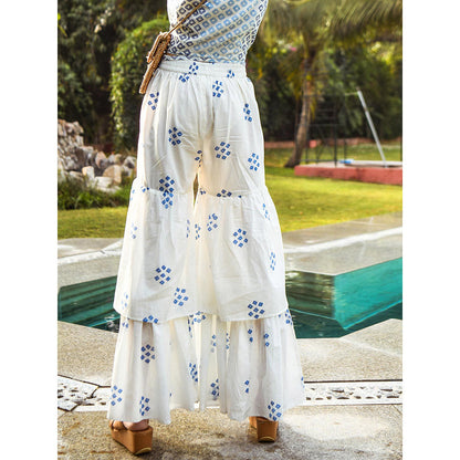 Gulaal Printed Aaliyah Sharara