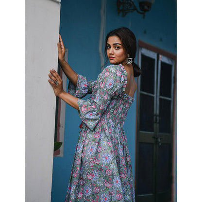 Gulaal Arudra Smocking Dress