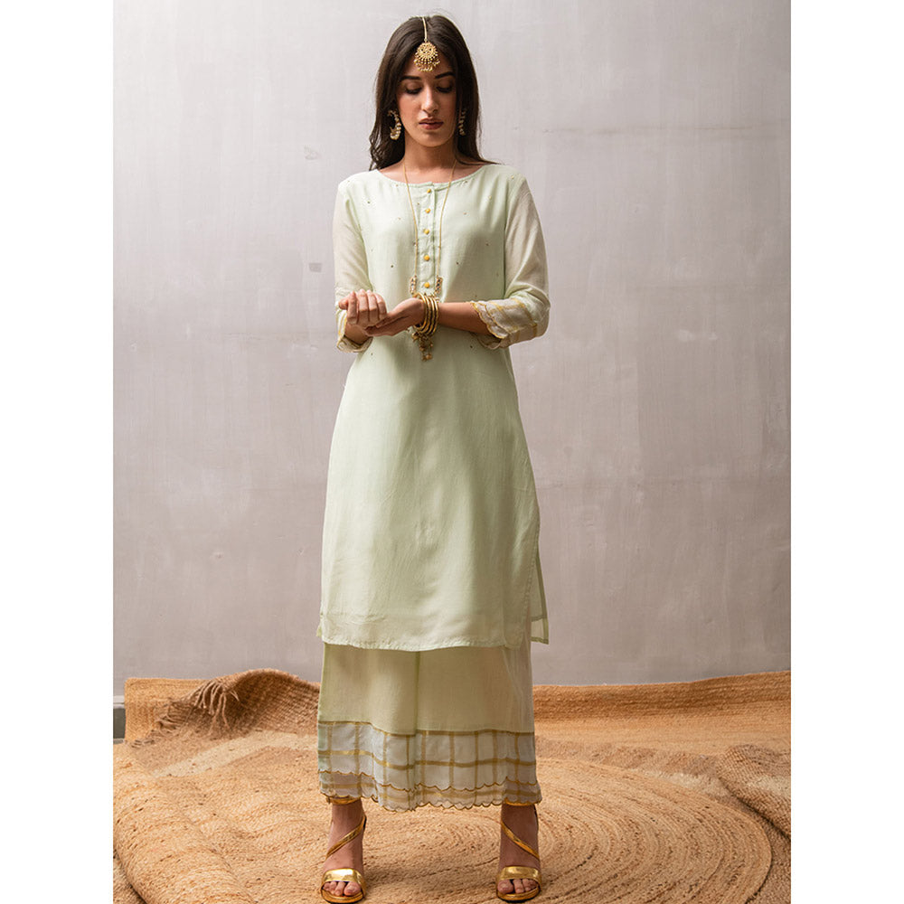 Gulaal Parija Sequin Kurta-Palazzo (Set of 3)