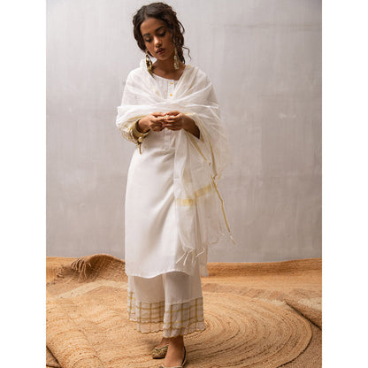 Gulaal Sumukhi Sequin Kurta-Palazzo (Set of 3)