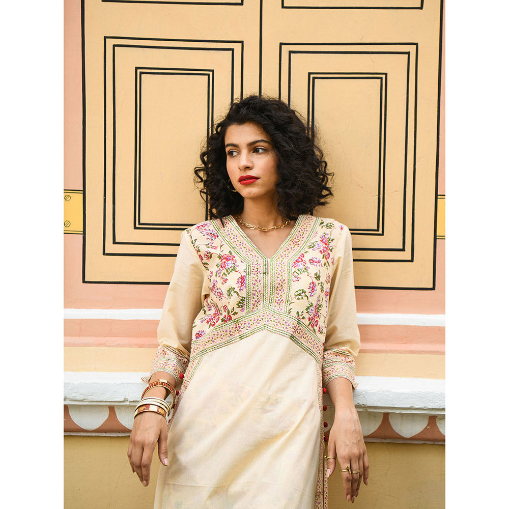 Gulaal Bellflower High Slit Kurta