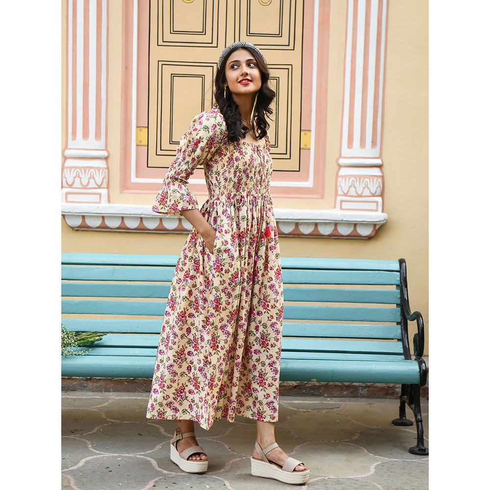 Gulaal Cottage Cosmos Smocking Dress