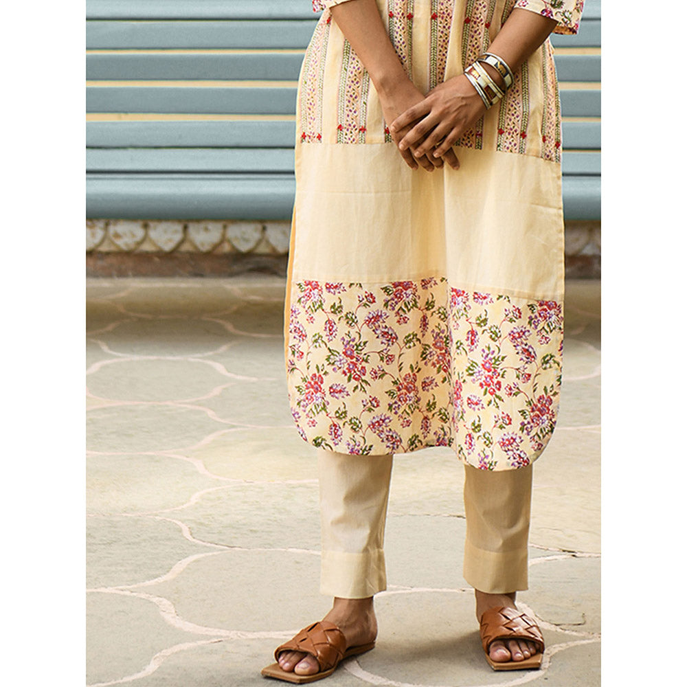 Gulaal Gardenia Kurta Pants Set (Set of 3)