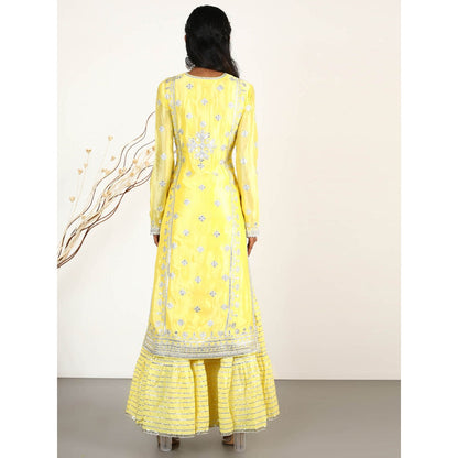 Gopi Vaid Embellished Chand Tunic And Gharara With Dupatta (Set of 3)