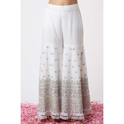 Gopi Vaid Noor Strappy Sharara (Set of 3)