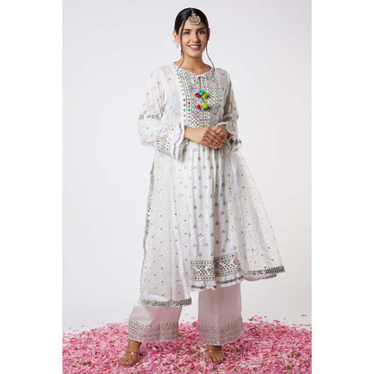 Gopi Vaid Noor Gather Tunic (Set of 3)