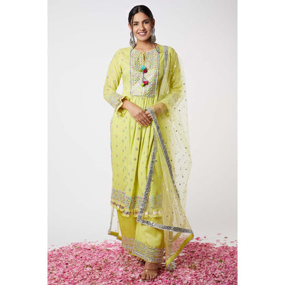 Gopi Vaid Noor Gather Tunic (Set of 3)