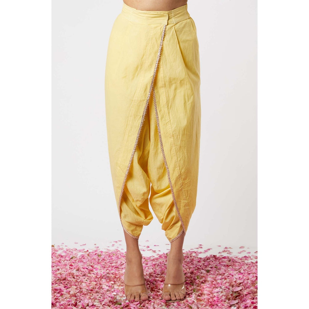 Gopi Vaid Noor Dhoti with Frill Sleeves