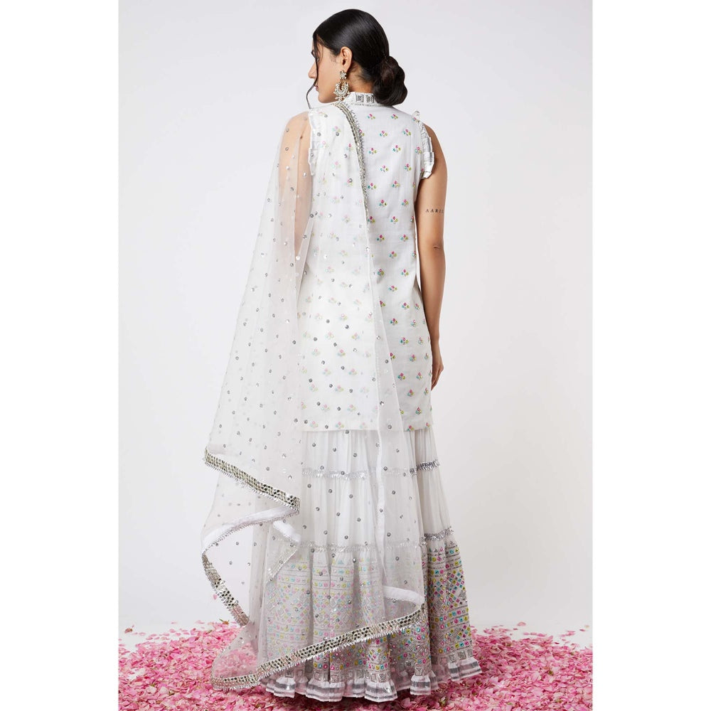 Gopi Vaid Noor Sleeveless Sharara (Set of 3)