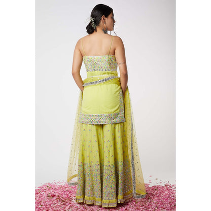 Gopi Vaid Noor Yoke Sharara (Set of 3)