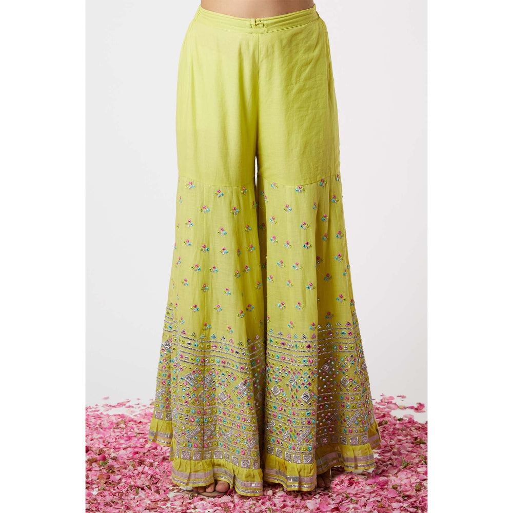 Gopi Vaid Noor Yoke Sharara (Set of 3)