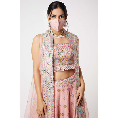 Gopi Vaid Noor Lehenga Cape (Set of 3)