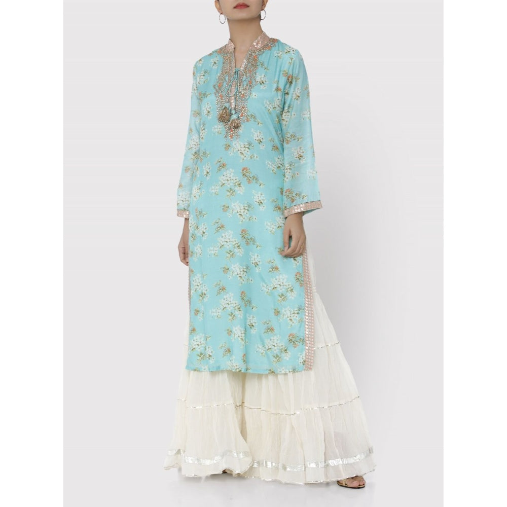Gopi Vaid Turquoise Pali Tunic