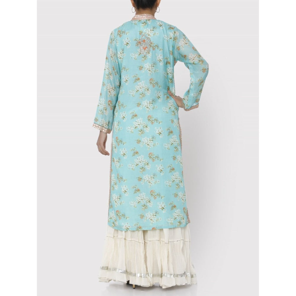 Gopi Vaid Turquoise Pali Tunic