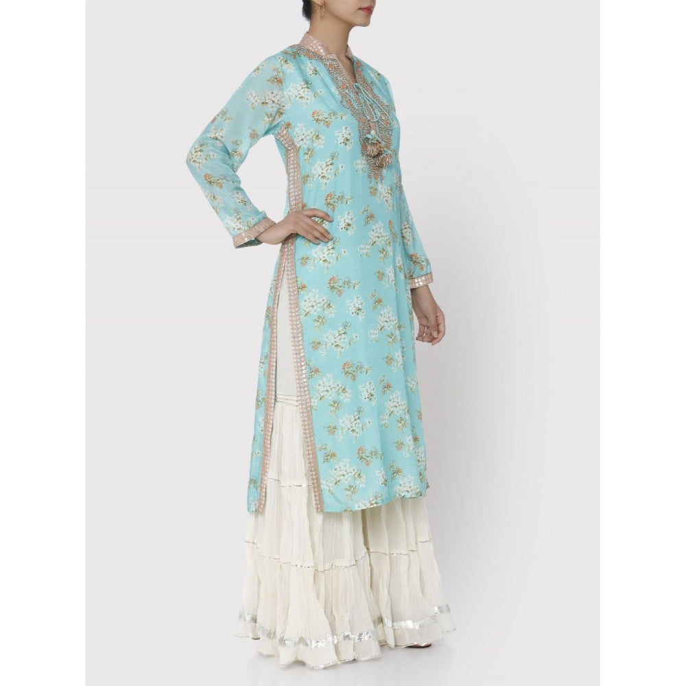 Gopi Vaid Turquoise Pali Tunic