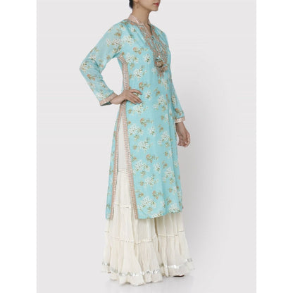 Gopi Vaid Turquoise Pali Tunic