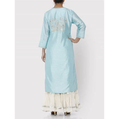 Gopi Vaid Turquoise Patna Tunic
