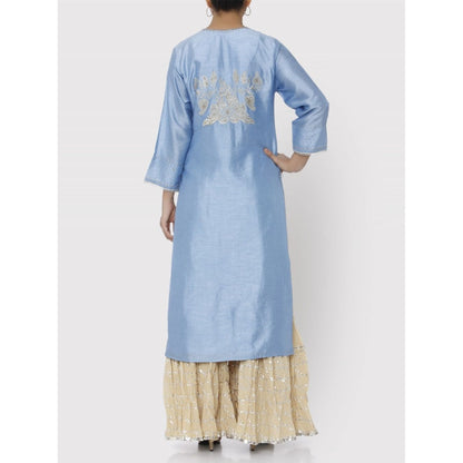 Gopi Vaid Blue Patna Tunic