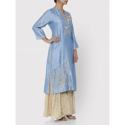 Gopi Vaid Blue Patna Tunic