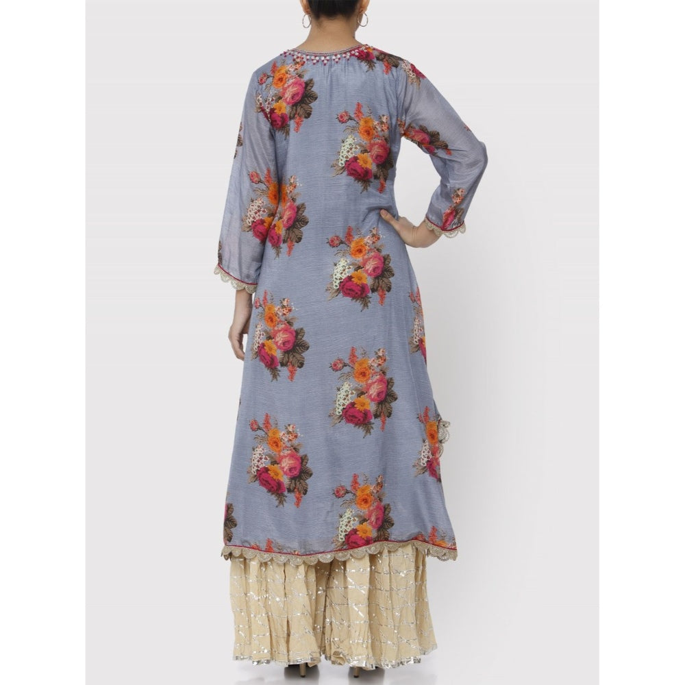 Gopi Vaid Blue Ahilya Kaftan Kurta