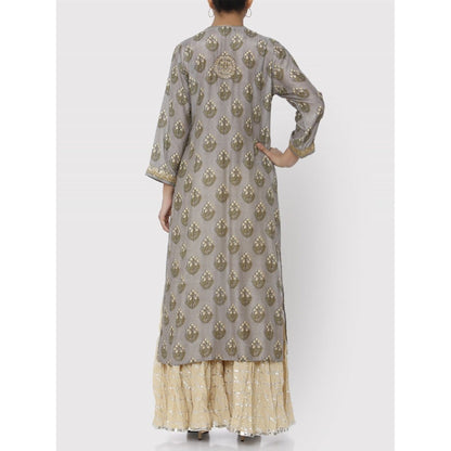 Gopi Vaid Grey Nidhi Tunic