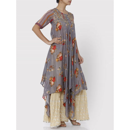 Gopi Vaid Grey Jaipur Azam Kurta