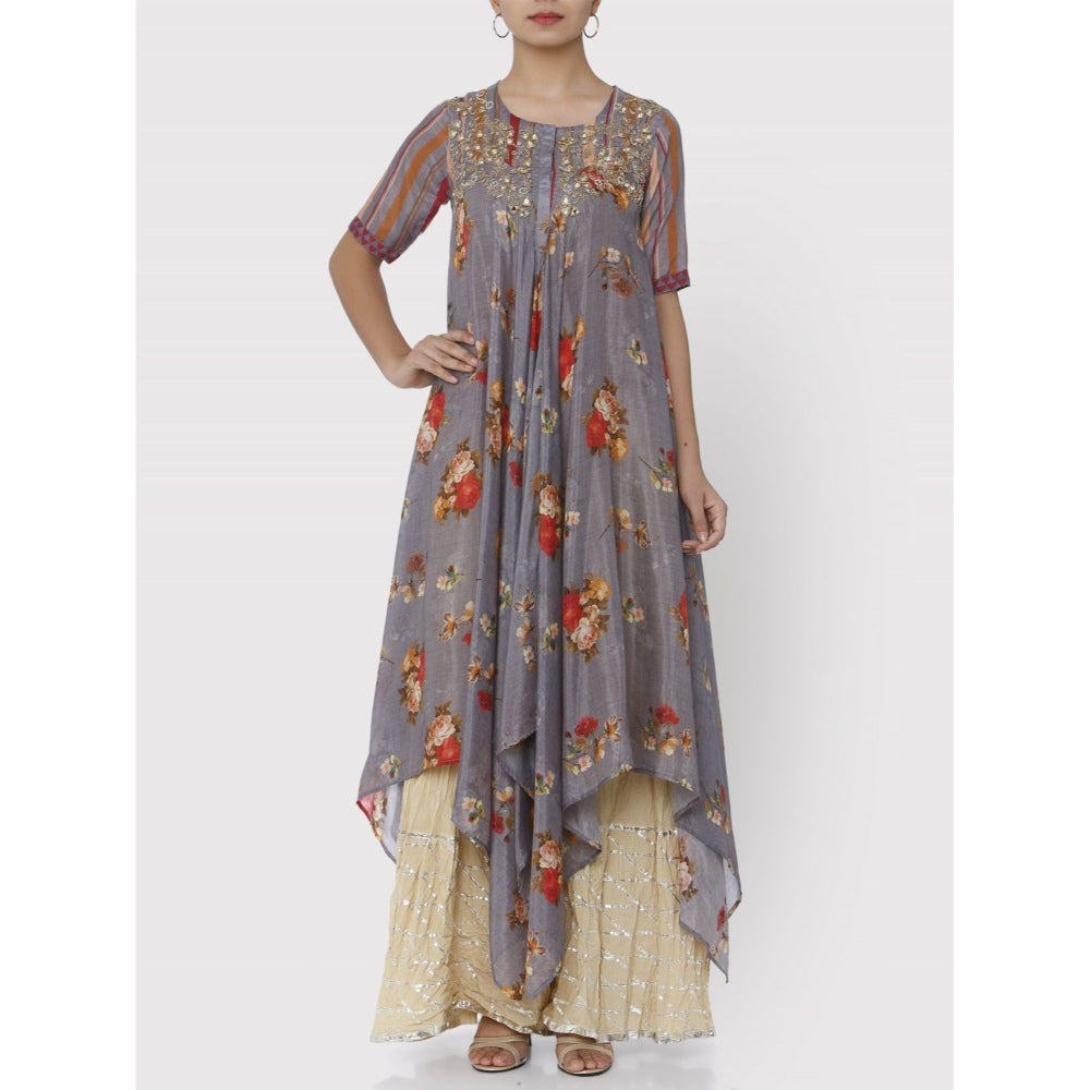 Gopi Vaid Grey Jaipur Azam Kurta