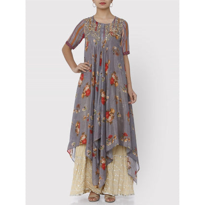 Gopi Vaid Grey Jaipur Azam Kurta