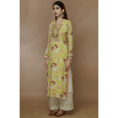 Gopi vaid Yellow Embellished Tunic