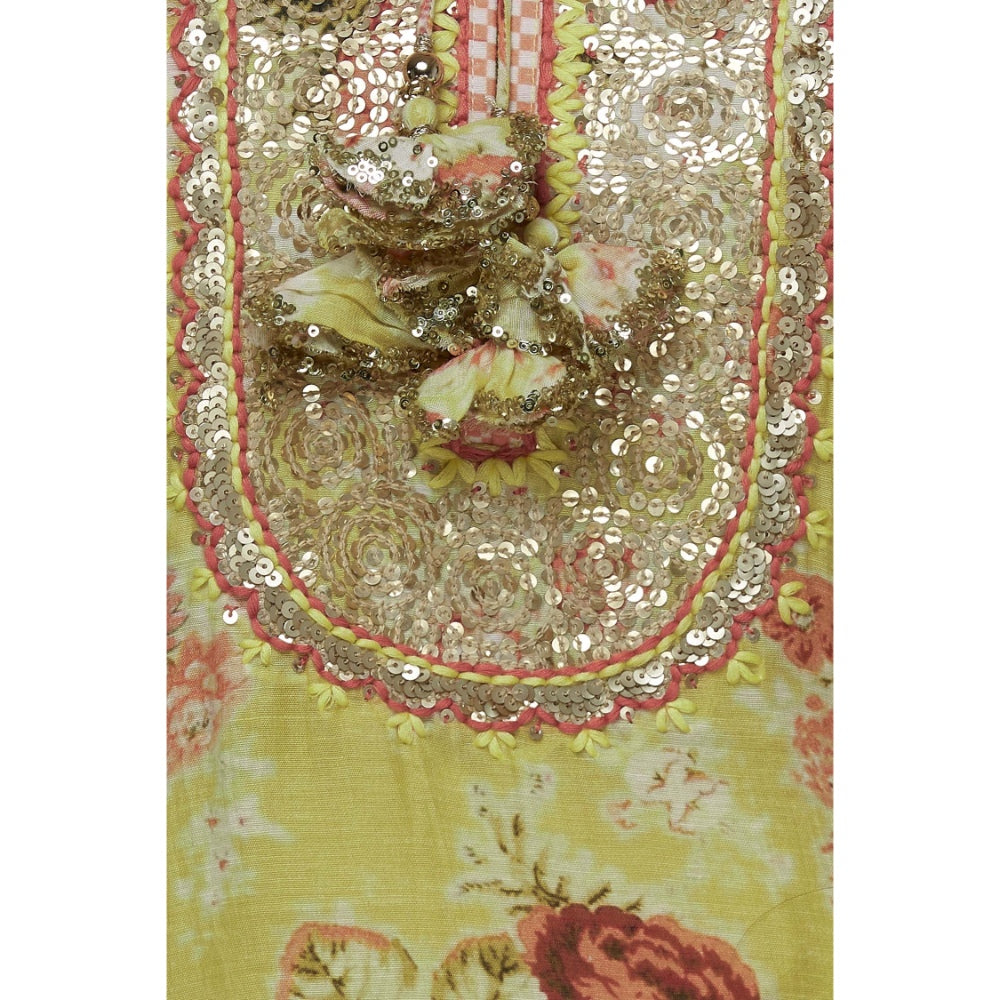 Gopi vaid Yellow Embellished Tunic