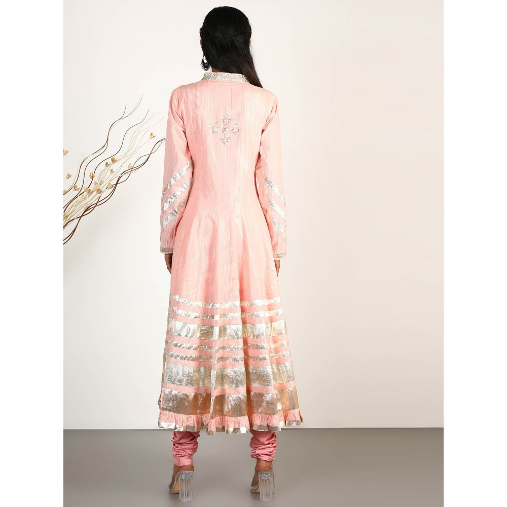 Gopi Vaid Embellished Sitara AG Churidar And Kurta With Dupatta (Set of 3)