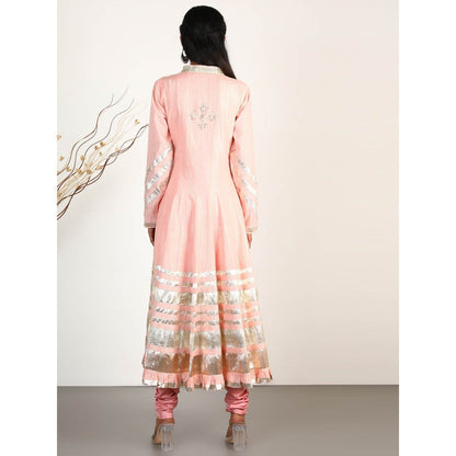 Gopi Vaid Embellished Sitara AG Churidar And Kurta With Dupatta (Set of 3)