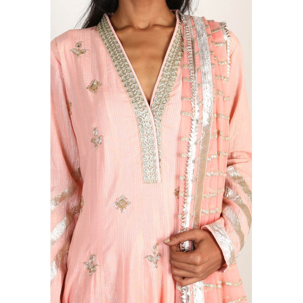 Gopi Vaid Embellished Sitara AG Churidar And Kurta With Dupatta (Set of 3)