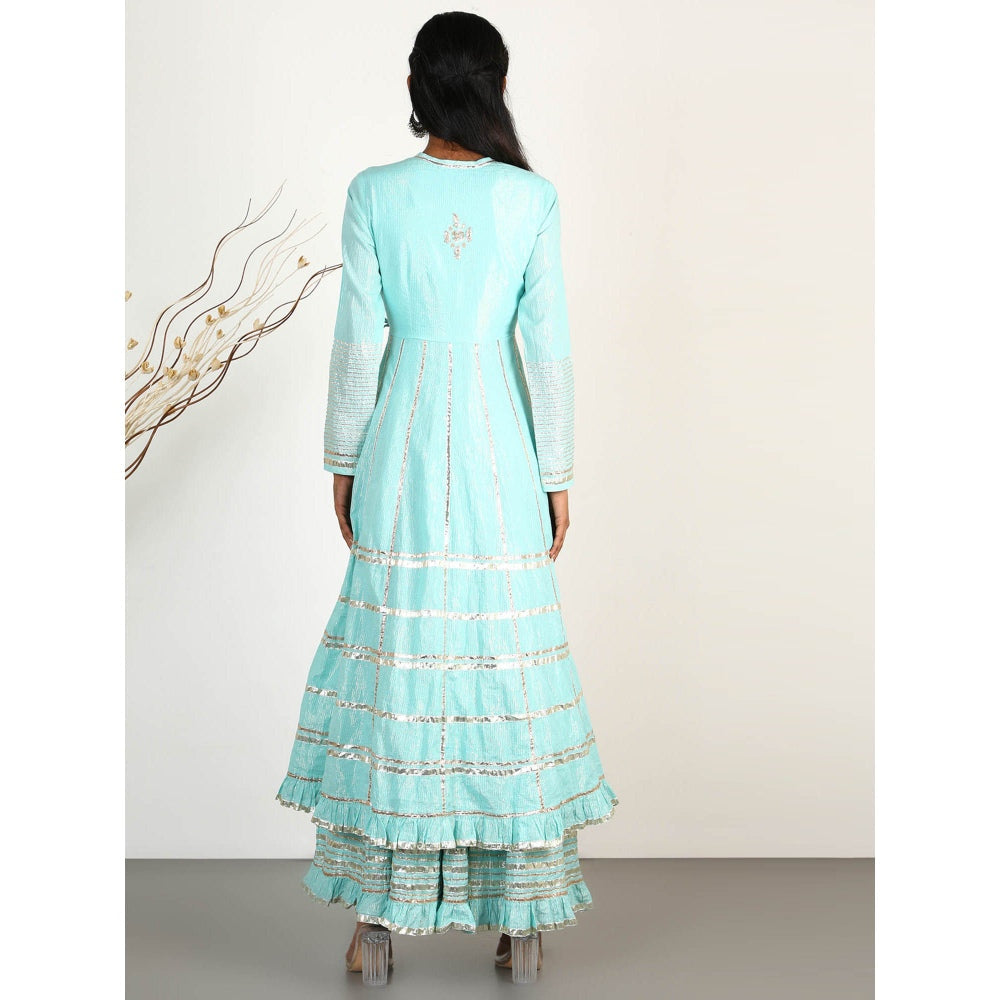 Gopi Vaid Embellished Sitara AG Sharara And Kurta With Dupatta (Set of 3)