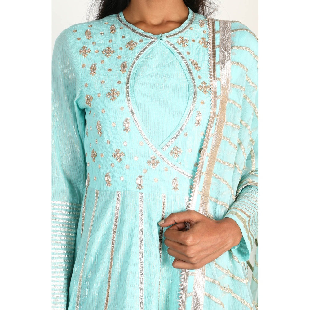 Gopi Vaid Embellished Sitara AG Sharara And Kurta With Dupatta (Set of 3)