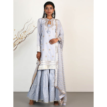 Gopi Vaid Embellished Sitara Matka Sharara And Kurta With Dupatta (Set of 3)