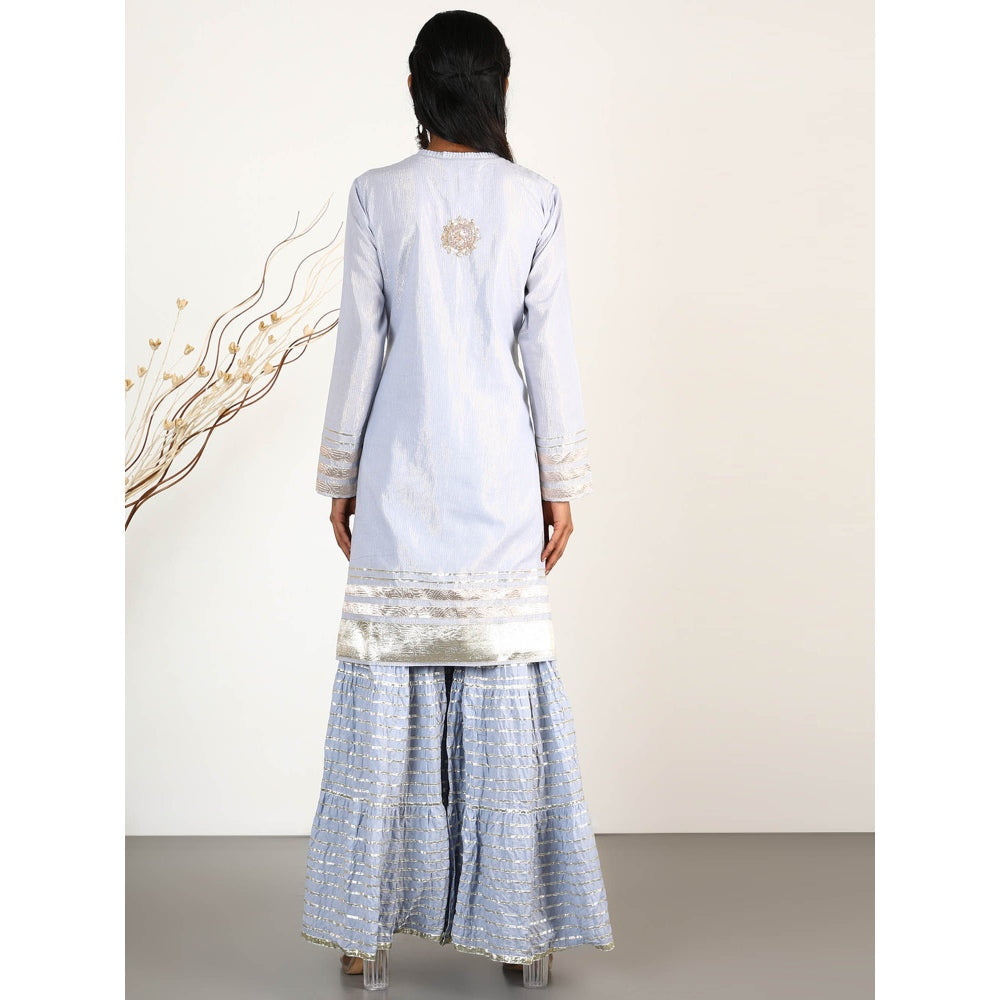 Gopi Vaid Embellished Sitara Matka Sharara And Kurta With Dupatta (Set of 3)