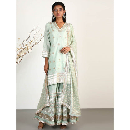 Gopi Vaid Embellished Sitara Sharara And Kurta With Dupatta (Set of 3)