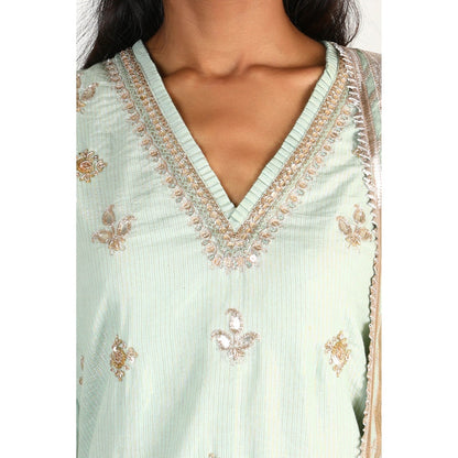 Gopi Vaid Embellished Sitara Sharara And Kurta With Dupatta (Set of 3)