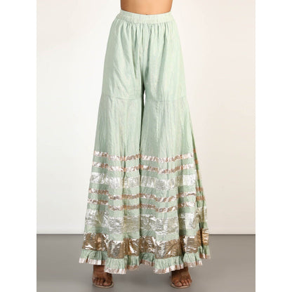 Gopi Vaid Embellished Sitara Strappy Sharara And Kurta With Dupatta (Set of 3)