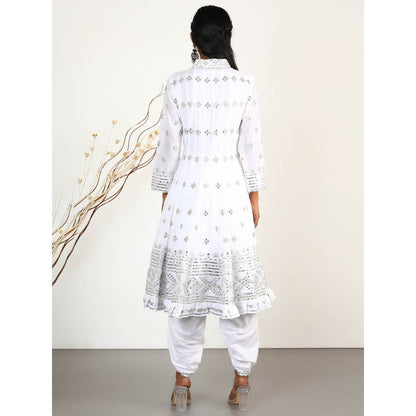 Gopi Vaid Embellished Chand AG With Dhoti And Kurta (Set of 2)